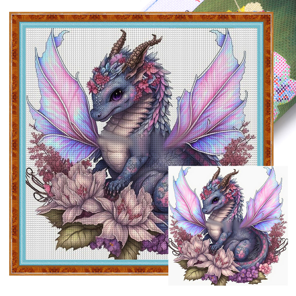 Flying Dragon - 11CT Stamped Cross Stitch 50*50CM