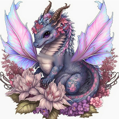 Flying Dragon - 11CT Stamped Cross Stitch 50*50CM