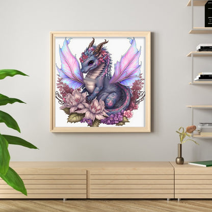 Flying Dragon - 11CT Stamped Cross Stitch 50*50CM