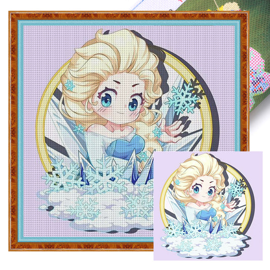 Frozen Elsa - 18CT Stamped Cross Stitch 30*30CM