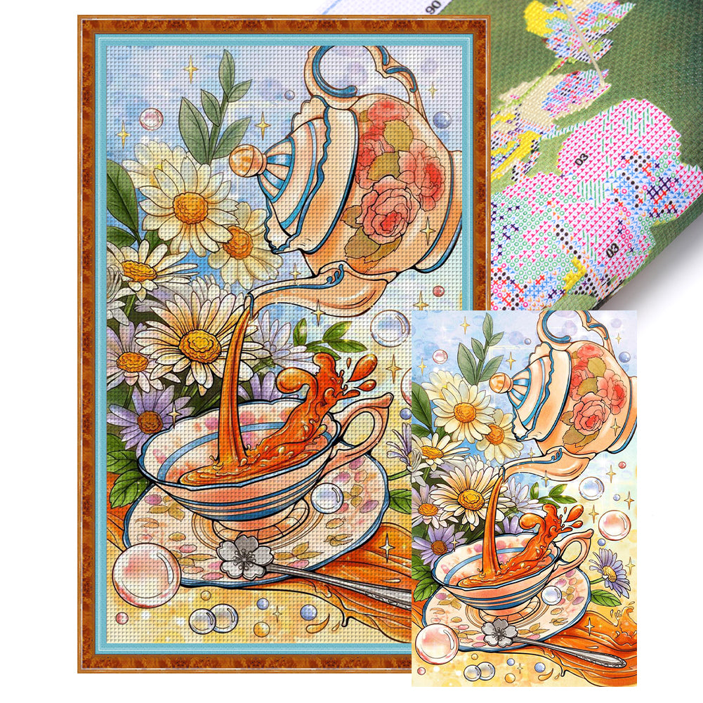 Afternoon Tea - 11CT Stamped Cross Stitch 40*65CM