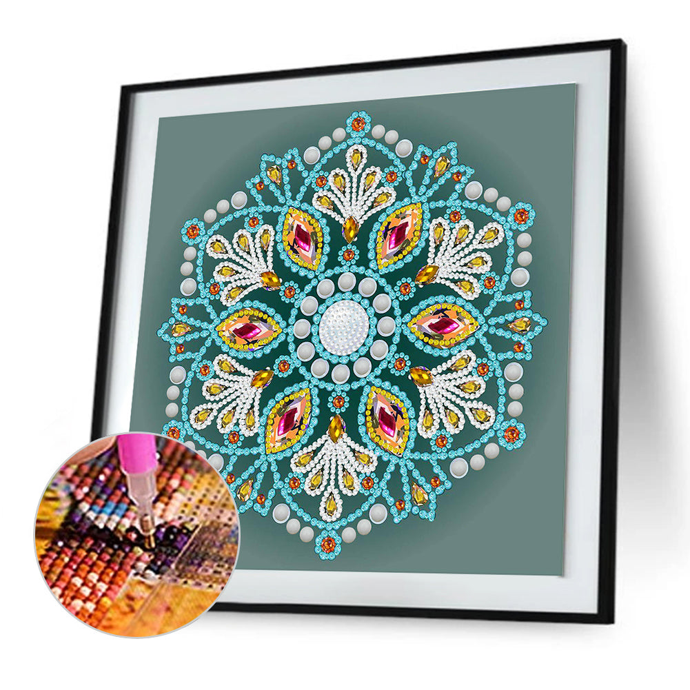 Mandala -  Special Shaped Drill Diamond Painting 30*30CM
