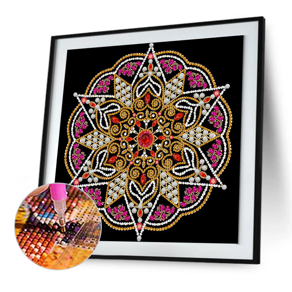 Mandala -  Special Shaped Drill Diamond Painting 30*30CM