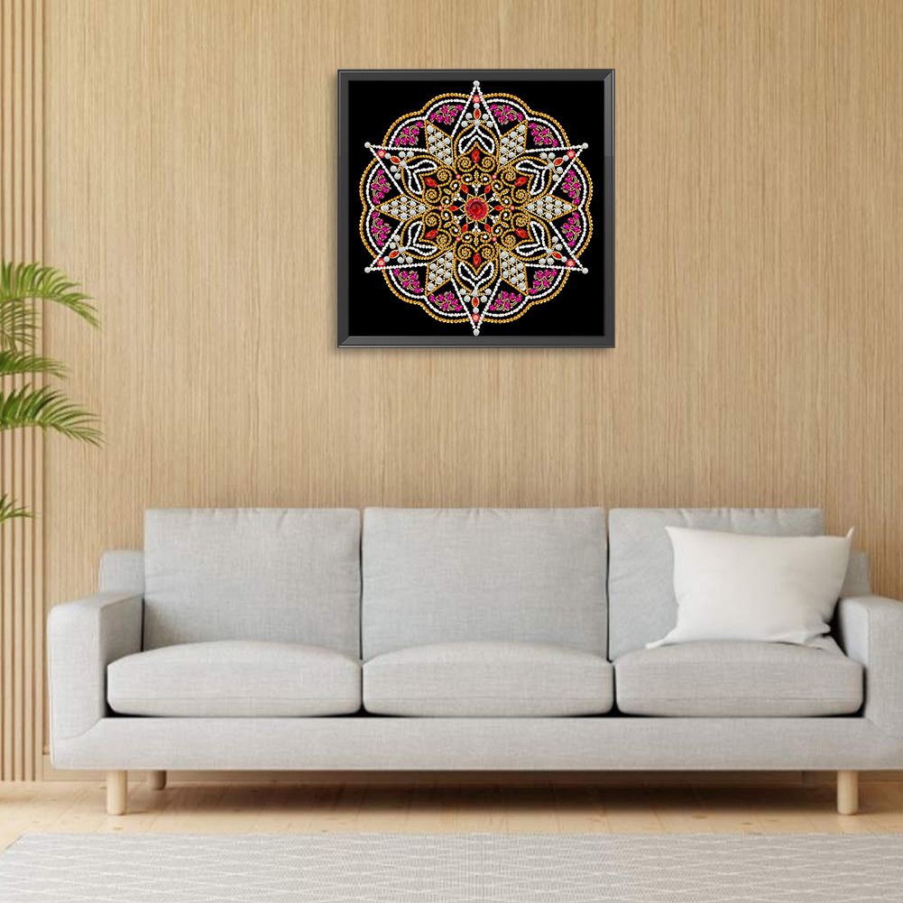Mandala -  Special Shaped Drill Diamond Painting 30*30CM