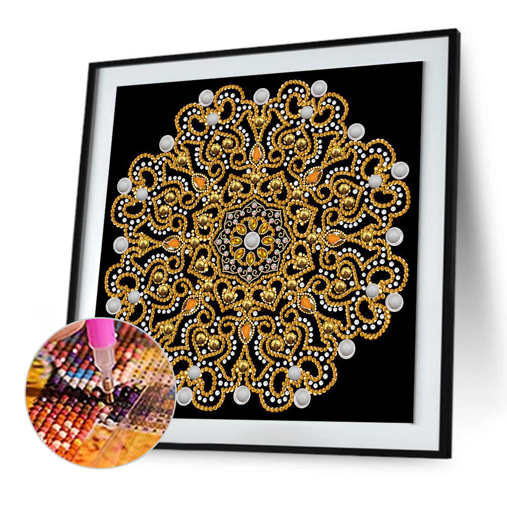 Mandala -  Special Shaped Drill Diamond Painting 30*30CM