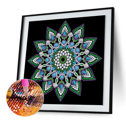 Mandala -  Special Shaped Drill Diamond Painting 30*30CM