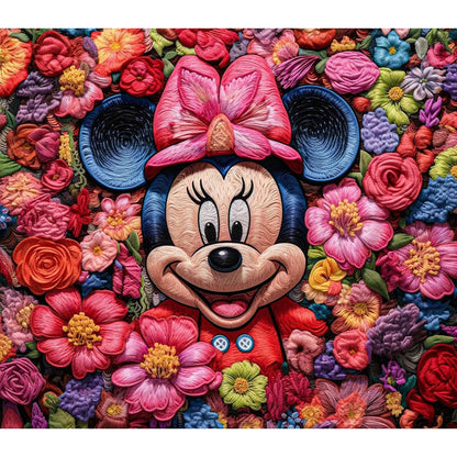 Mickey Mouse Minnie - Full Round Drill Diamond Painting 40*35CM