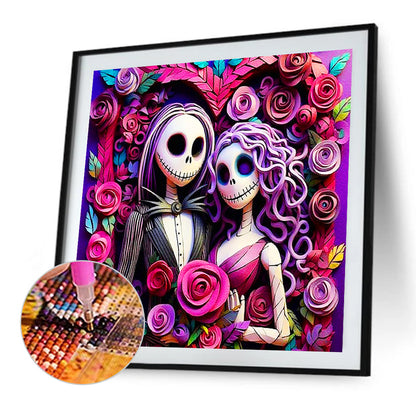 The Nightmare Before Christmas Wedding Reception - Full Round Drill Diamond Painting 40*40CM