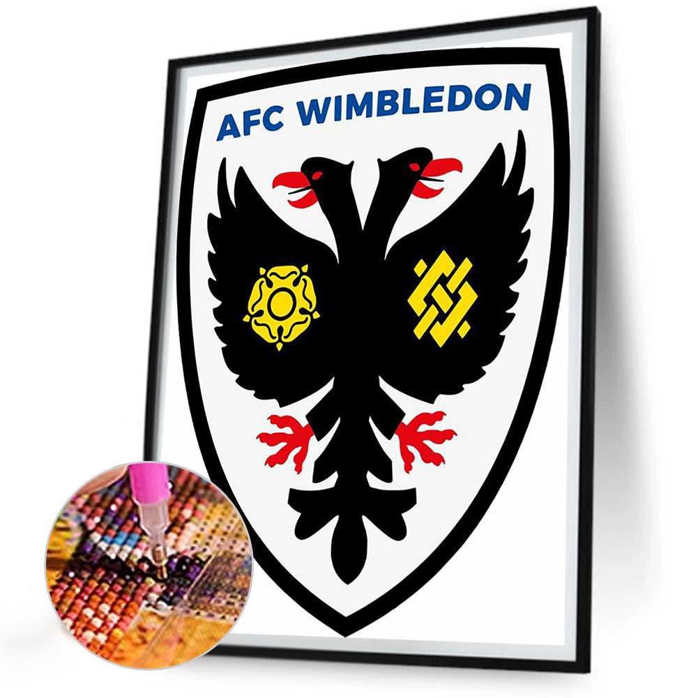 Afc Wimbledon Football Team - Full Round Drill Diamond Painting 30*40CM