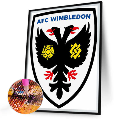 Afc Wimbledon Football Team - Full Round Drill Diamond Painting 30*40CM