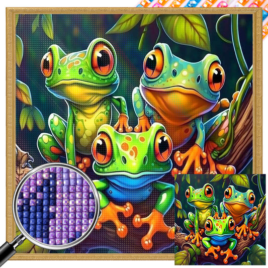 Frog - Full AB Square Drill Diamond Painting 40*40CM