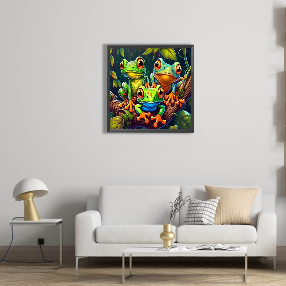 Frog - Full AB Square Drill Diamond Painting 40*40CM