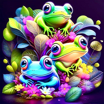 Frog - Full AB Square Drill Diamond Painting 40*40CM