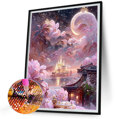 Fantasy Castle - Full AB Square Drill Diamond Painting 30*40CM