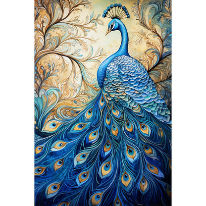 Peacock - Full AB Square Drill Diamond Painting 40*60CM