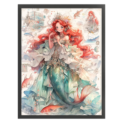 Mermaid Princess - 11CT Stamped Cross Stitch 50*65CM