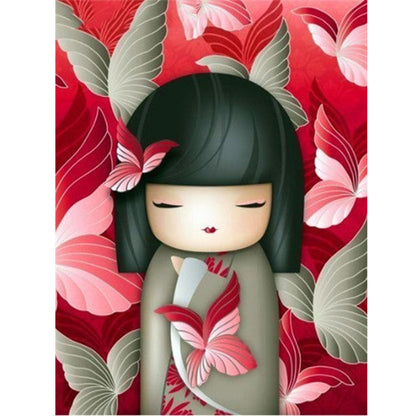 Japanese Chihuahua Red Bottom - Full Round Drill Diamond Painting 30*40CM