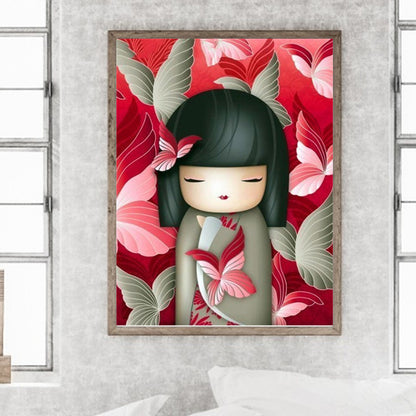 Japanese Chihuahua Red Bottom - Full Round Drill Diamond Painting 30*40CM