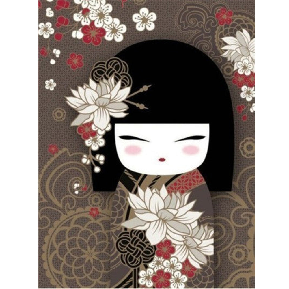 Japanese Chihuahua Brown Bottom - Full Round Drill Diamond Painting 30*40CM