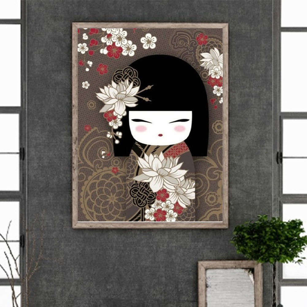 Japanese Chihuahua Brown Bottom - Full Round Drill Diamond Painting 30*40CM