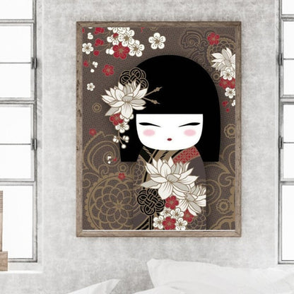 Japanese Chihuahua Brown Bottom - Full Round Drill Diamond Painting 30*40CM