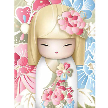 Japanese Chihuahua Powder Blue - Full Round Drill Diamond Painting 30*40CM