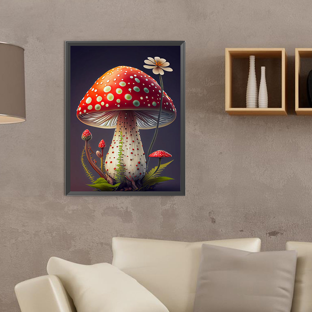 Daisy Mushroom - Full Round Drill Diamond Painting 30*40CM