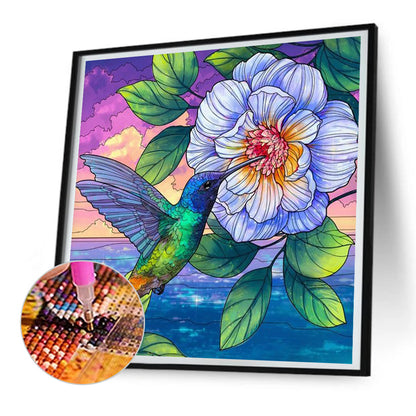 Hummingbird - Full Round Drill Diamond Painting 30*30CM