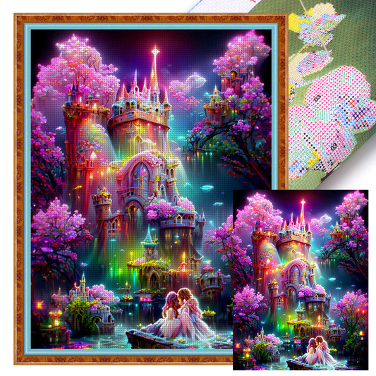 Exquisite Castle - 11CT Stamped Cross Stitch 50*65CM