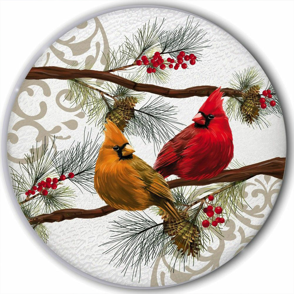Branch Finch - Full Round Drill Diamond Painting 30*30CM