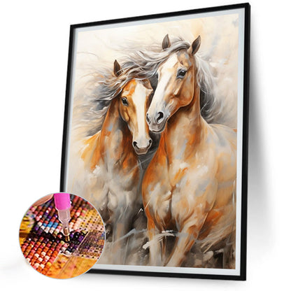 Elegant Horse - Full Round Drill Diamond Painting 30*40CM