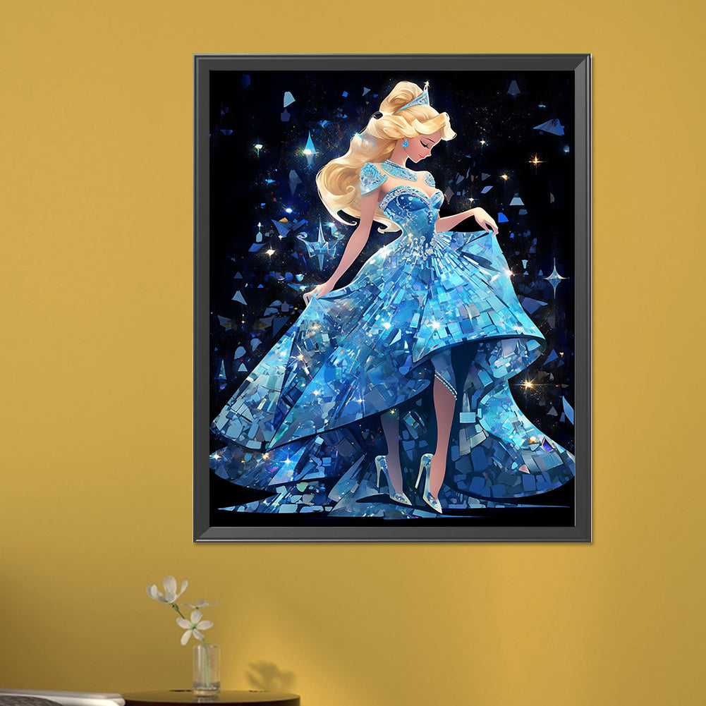 Blonde Princess - Full AB Round Drill Diamond Painting 40*50CM