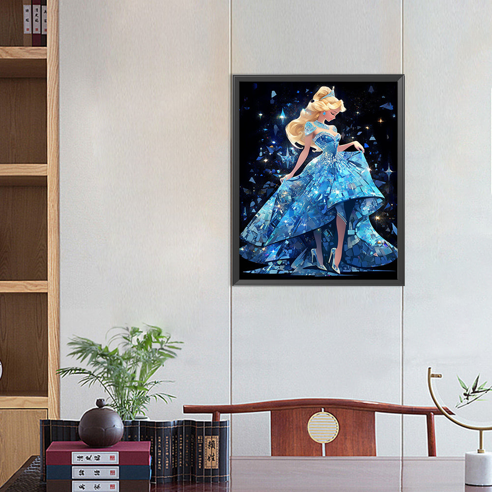 Blonde Princess - Full AB Round Drill Diamond Painting 40*50CM