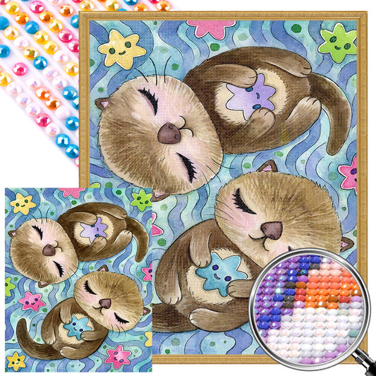 Beaver - Full AB Round Drill Diamond Painting 40*50CM