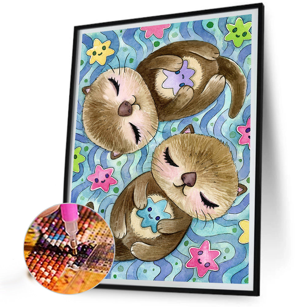 Beaver - Full AB Round Drill Diamond Painting 40*50CM