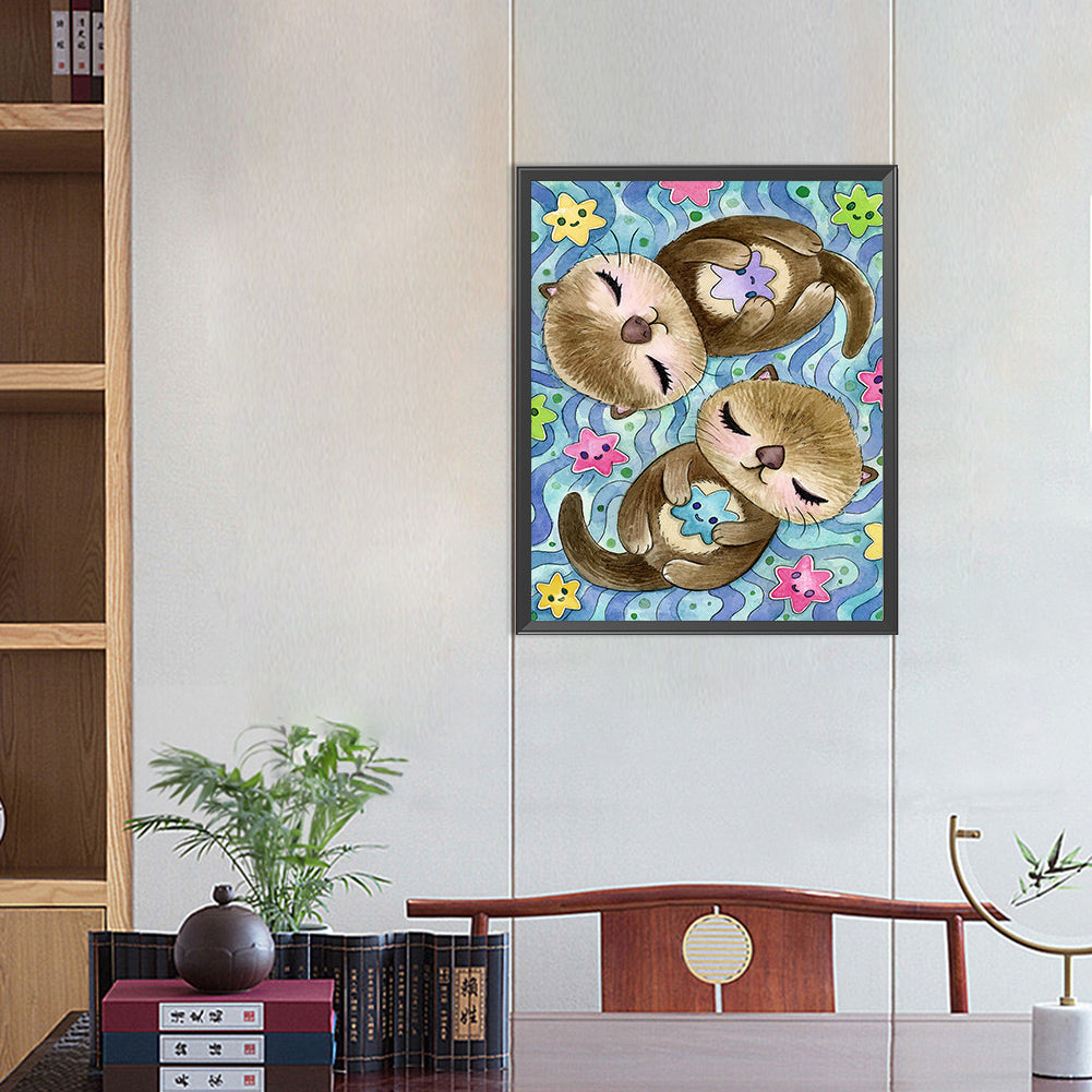 Beaver - Full AB Round Drill Diamond Painting 40*50CM