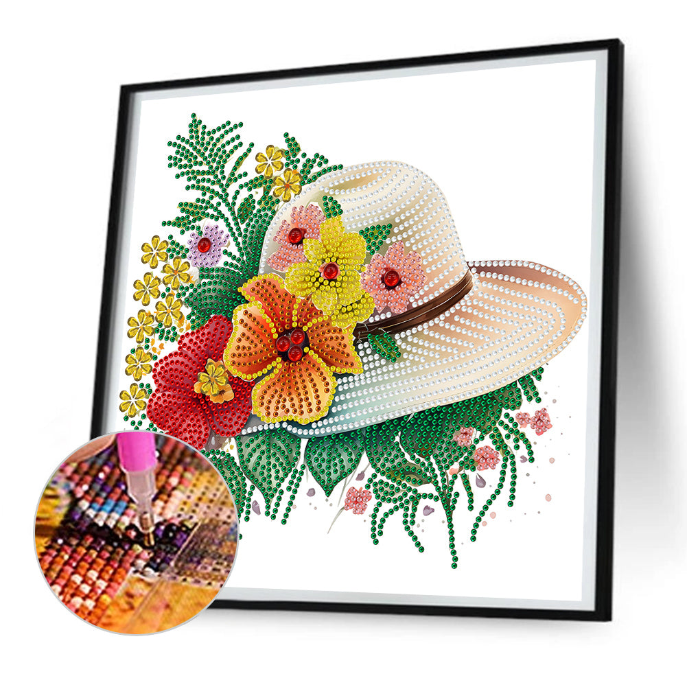 Hat Lace - Special Shaped Drill Diamond Painting 30*30CM