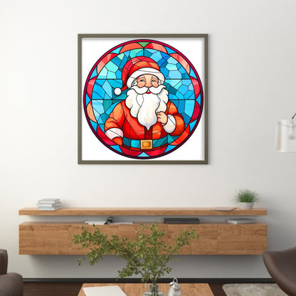 Glass Painting-Santa Claus - 18CT Counted Cross Stitch 20*20CM