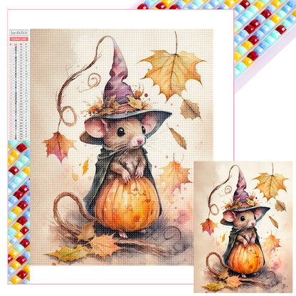 Halloween Magic Mouse - Full Square Drill Diamond Painting 30*40CM