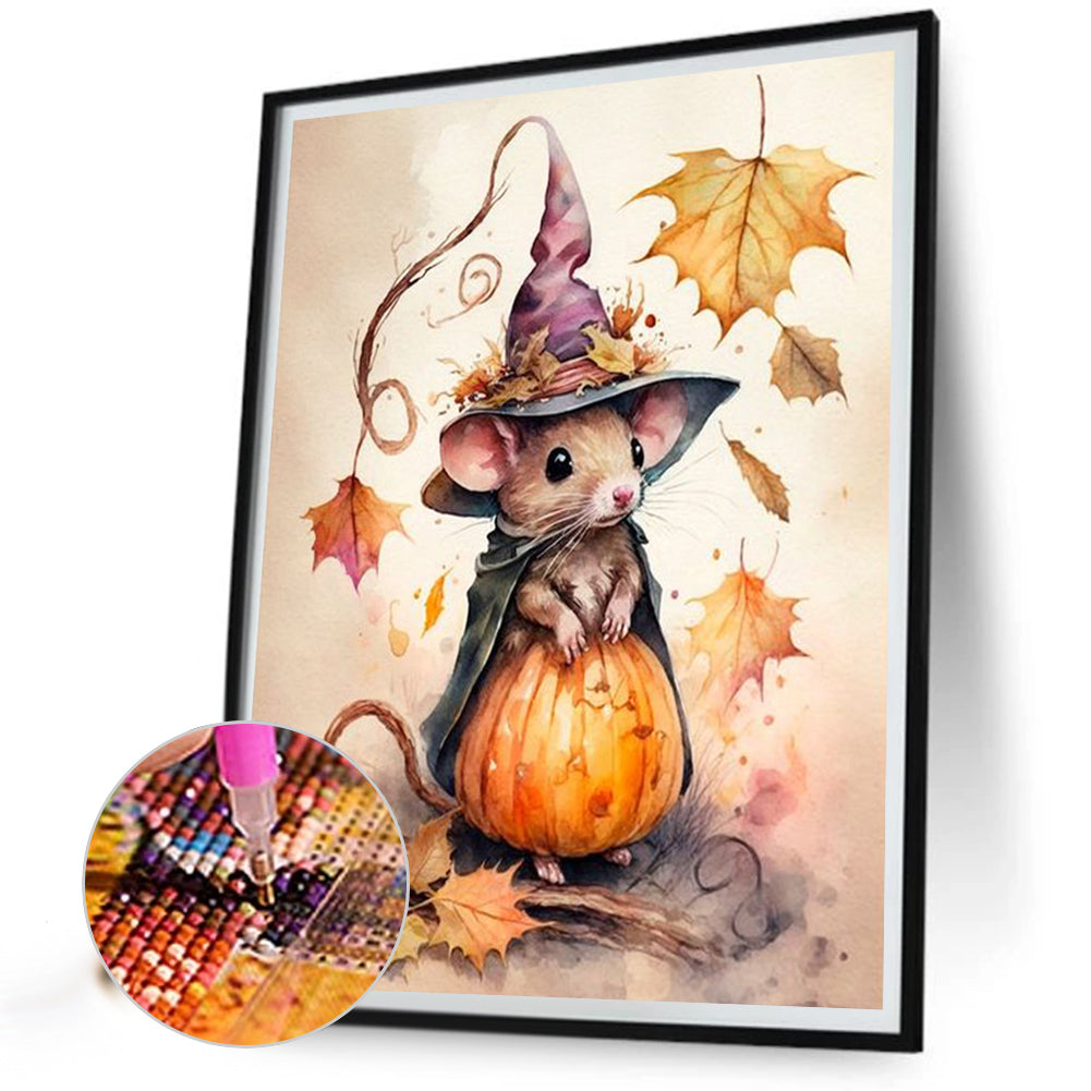 Halloween Magic Mouse - Full Square Drill Diamond Painting 30*40CM