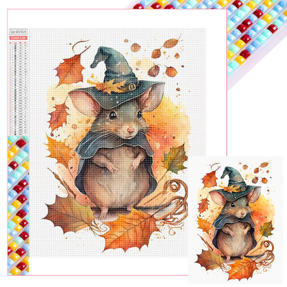 Halloween Magic Mouse - Full Square Drill Diamond Painting 30*40CM