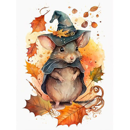 Halloween Magic Mouse - Full Square Drill Diamond Painting 30*40CM