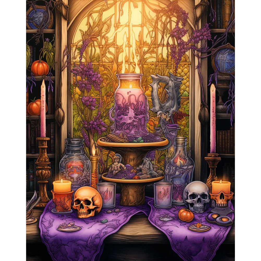 Halloween - Magic Space - Full Square Drill Diamond Painting 40*50CM