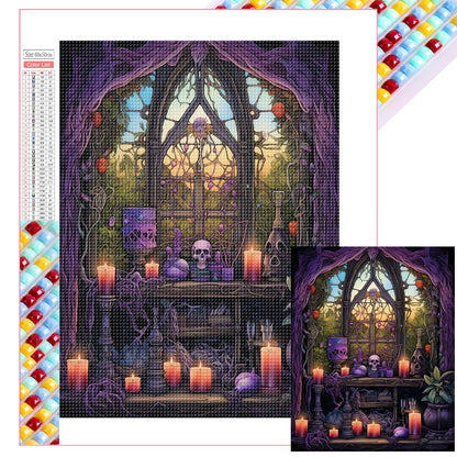 Halloween - Magic Space - Full Square Drill Diamond Painting 40*50CM