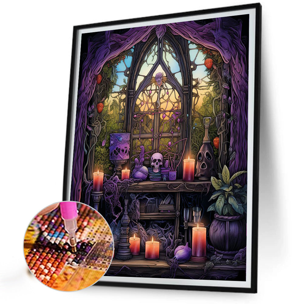 Halloween - Magic Space - Full Square Drill Diamond Painting 40*50CM