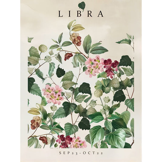 Libra Flower - Full Round Drill Diamond Painting 30*40CM