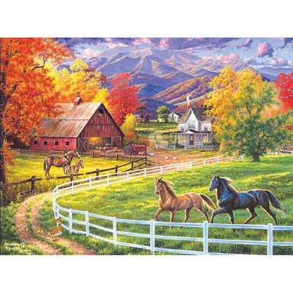 Racecourse Farmhouse - 11CT Stamped Cross Stitch 50*37CM