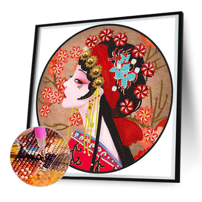 Beauties Of Peking Opera -  Special Shaped Drill Diamond Painting 30*30CM