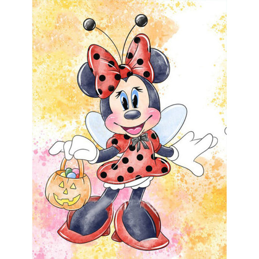 Halloween Minnie - Full Round Drill Diamond Painting 30*40CM