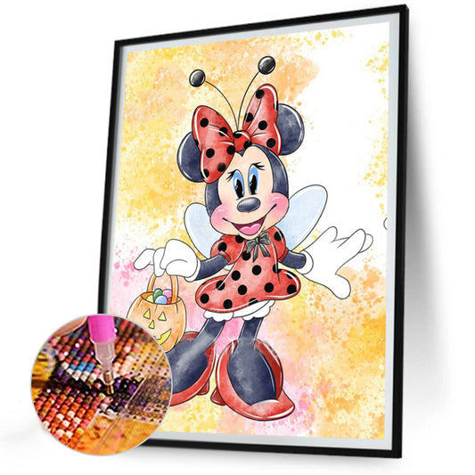 Halloween Minnie - Full Round Drill Diamond Painting 30*40CM